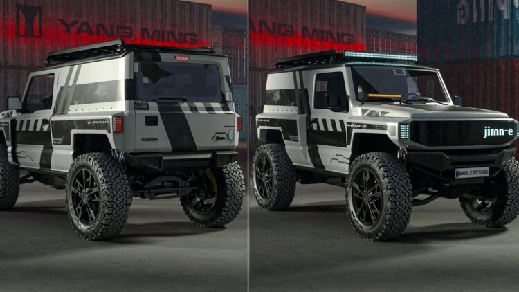 Maruti Jimny Electric Rendered