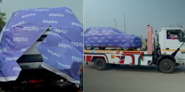 Skoda Kylaq Delivery by Zepto