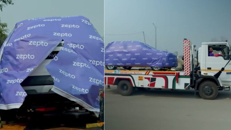 Skoda Kylaq Delivery by Zepto