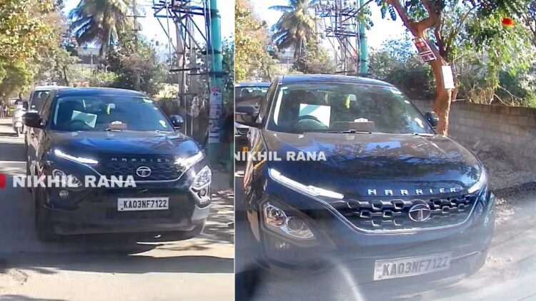 Tata Harrier Driver Uses Laptop While Driving