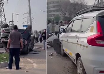 Tata Nexon and Maruti Ertiga Accident