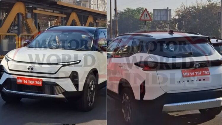 Production spec Tata Harrier Ev Spotted