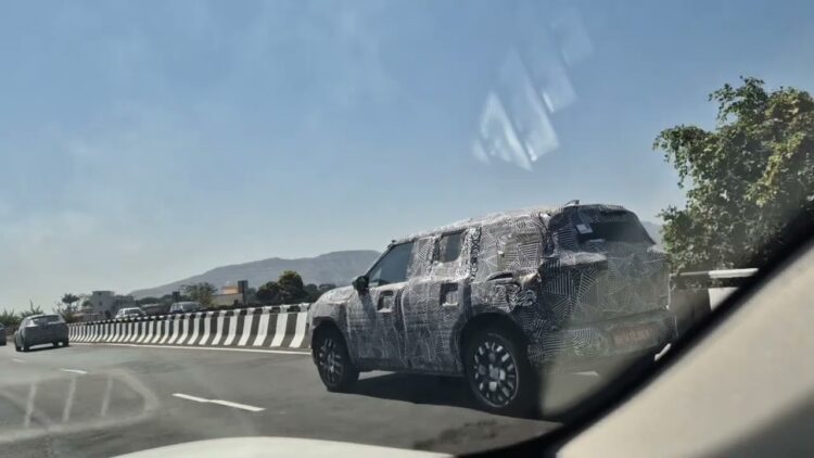 Tata Sierra Ev Test Mule Seen Testing